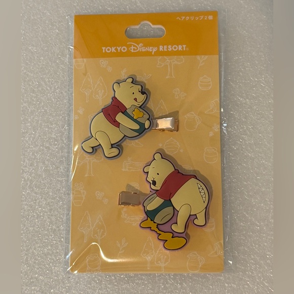 Disney Other - Tokyo Disney Resort Winnie the Pooh Hair Clip Set Hunny Hearted 2025 NWT